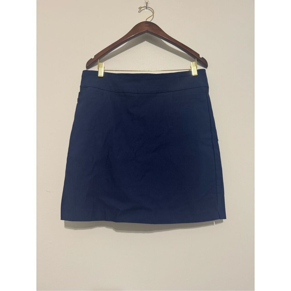 Kim Rogers Women's Skirt With Shorts Skort Size 14 With Tummy Control Navy Blue - Picture 1 of 9